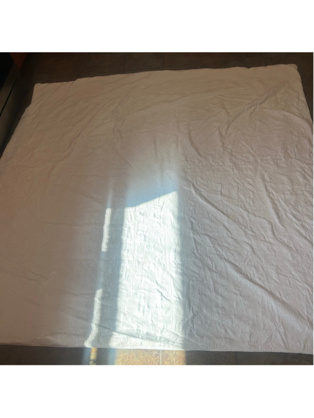 Pottery Barn White Full/Queen Duvet Cover Textured Full/Queen Minimalist